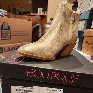Corkys Gold Metallic Potion Booties